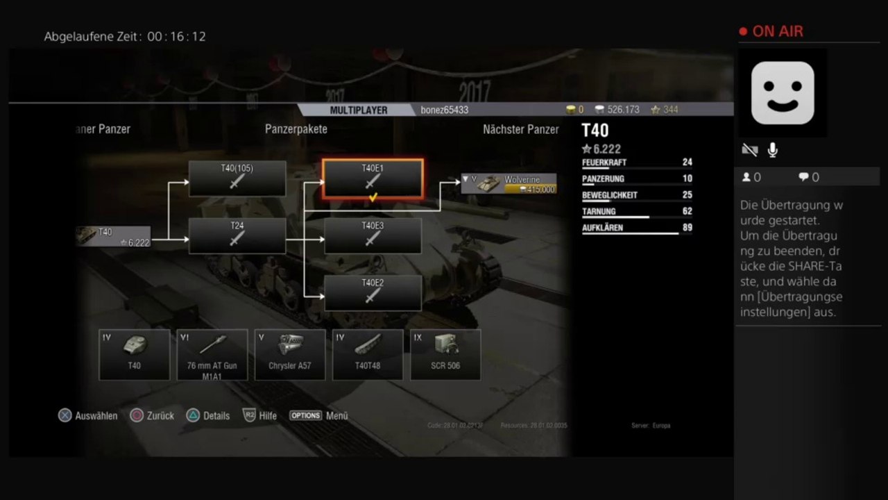 PS4-Live-Übertragung von bonez65433