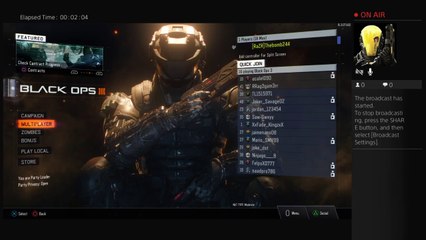 Playing black ops 3