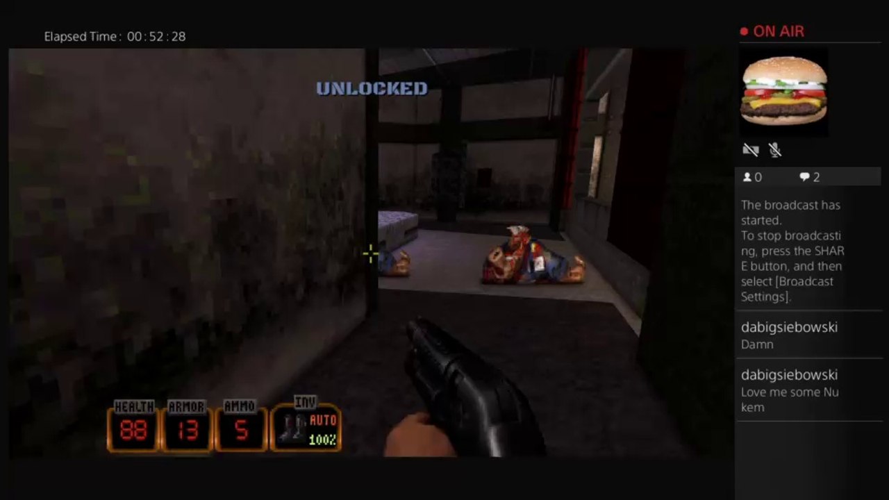Duke nukem Live PS4 Broadcast