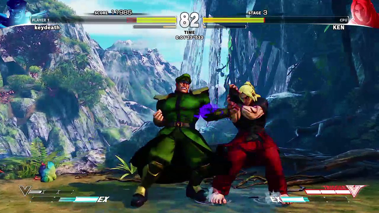 Playing street fighter