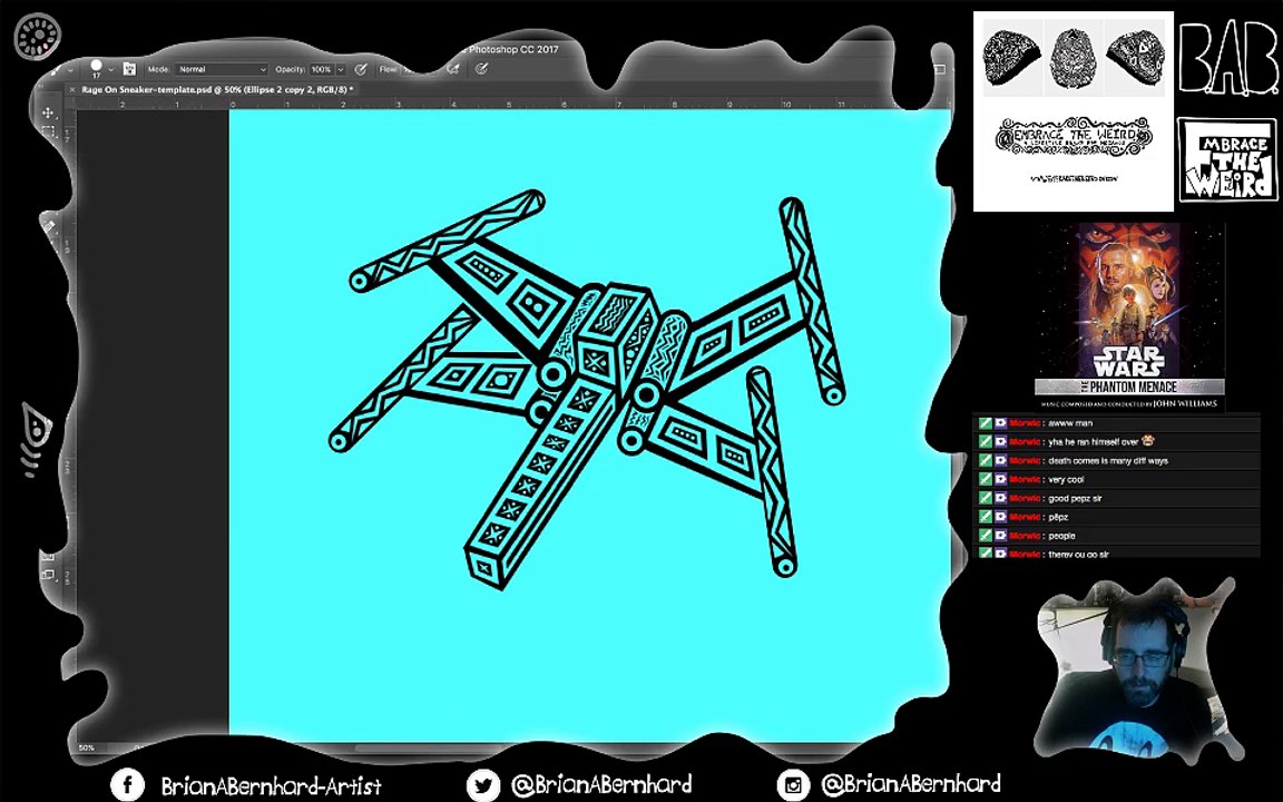 Cleaning up my #Starwars inspired designs in photoshop (02)