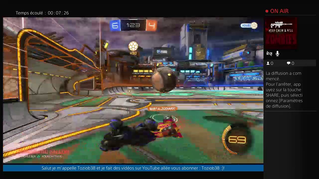 Rocket league:'1vs1' Juste qu a etoile montante