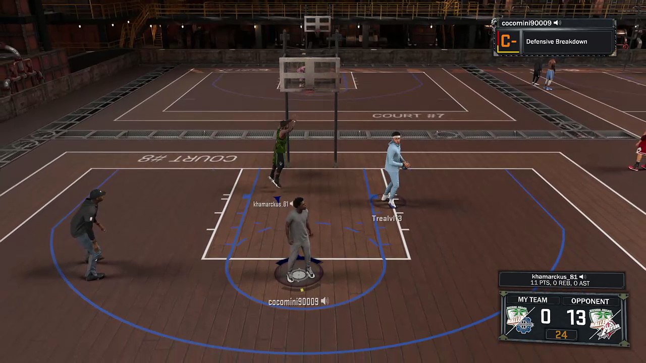 Playing 2k17 we lit