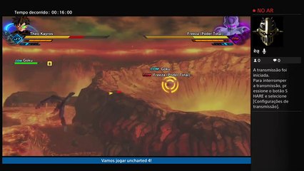 Luta com Freezar em um baixo nivel