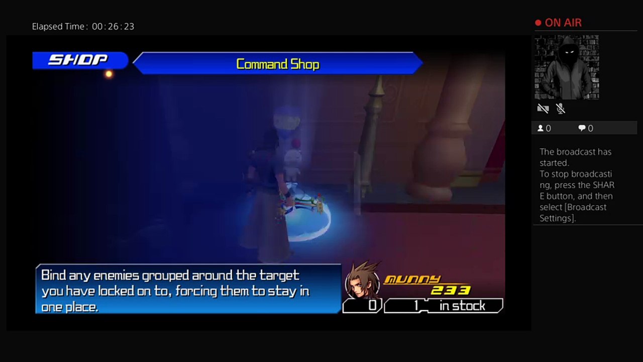 Kingdom hearts Live PS4 Broadcast