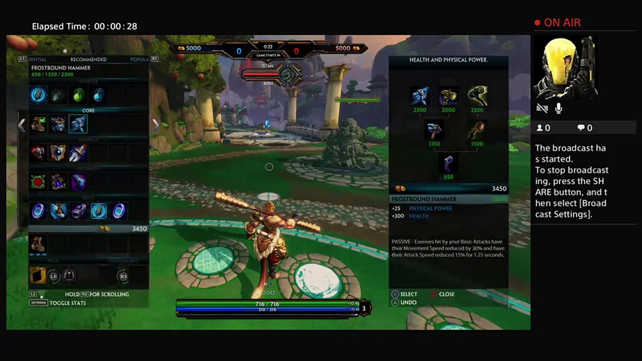 Live PS4 Broadcast
