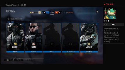R6s livestream ps4