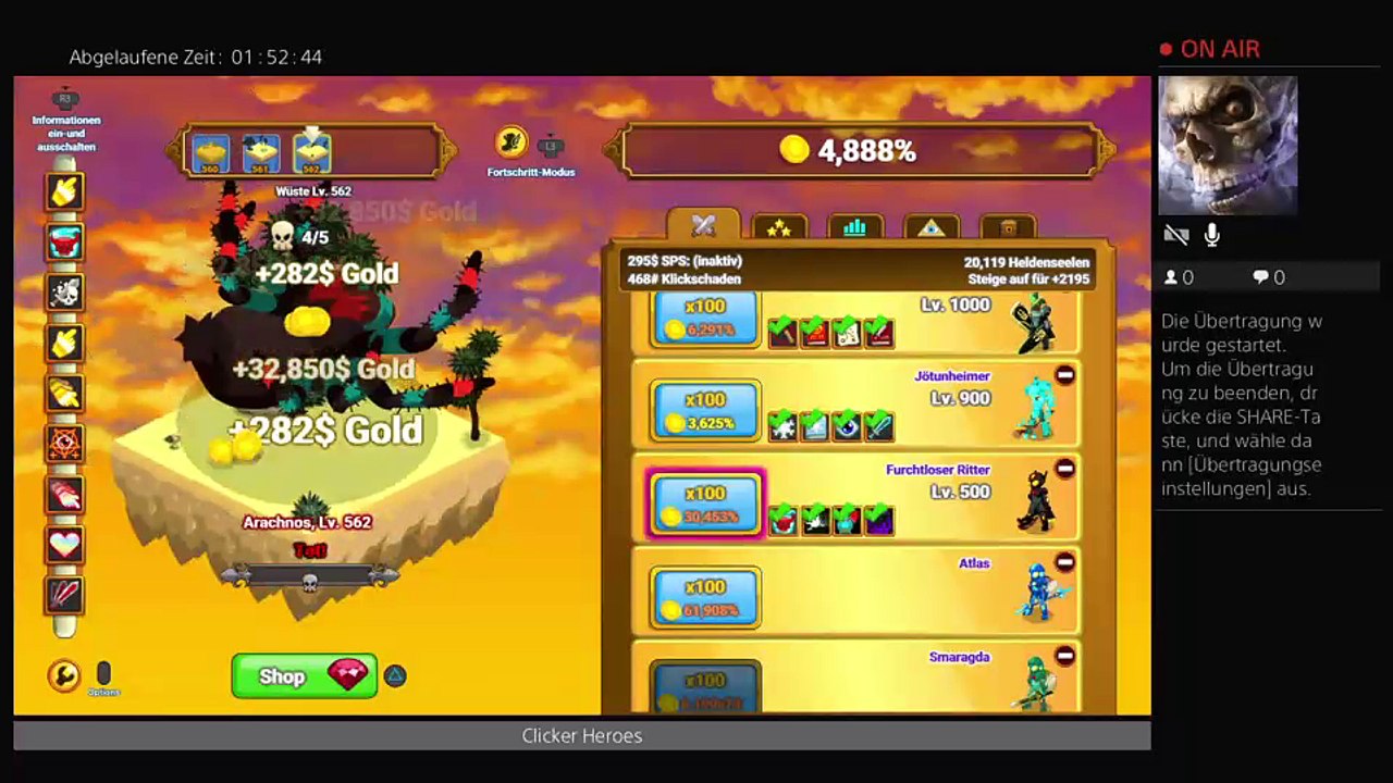 PS4-Live-Übertragung von Curse-of-Spawn