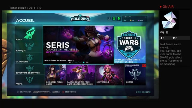 Party avec des potes paladins