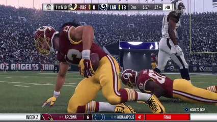 Ifl Football league redskins vs rams week 2