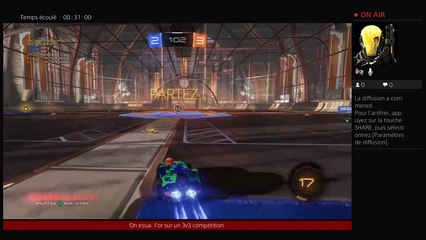 Live on vers l'or en compete sur rocket league