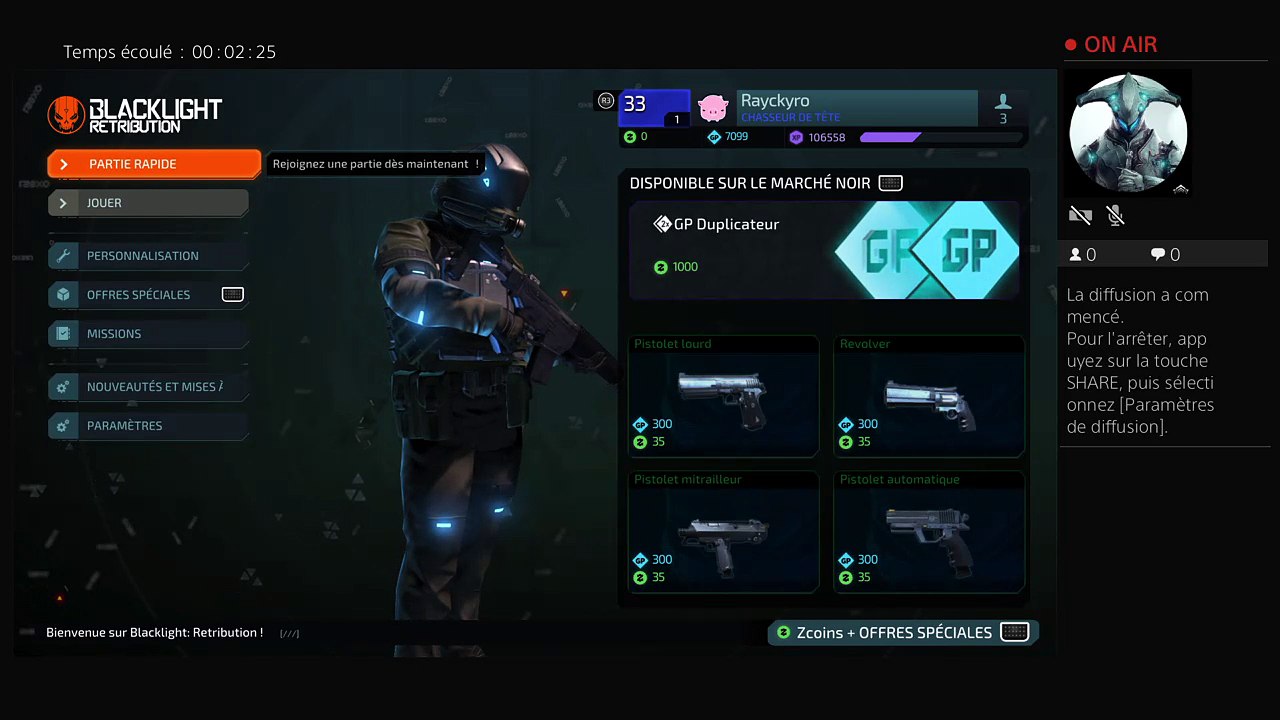 Diffusion PS4 en direct de Rayckyro