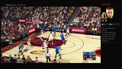 NBA 2k17 Golden State Warriors vs Cleveland Cavaliers Finals GAME 3 Live PS4 Broadcast