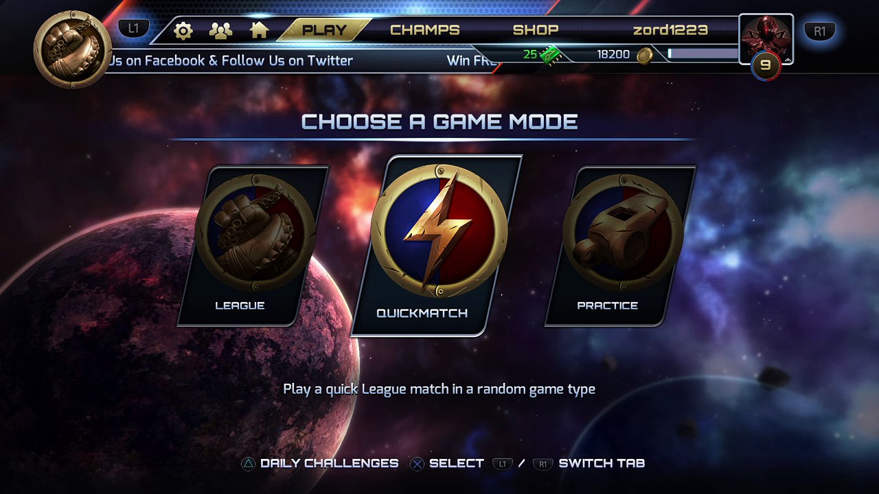 Jogando Trans-galactic tournament
