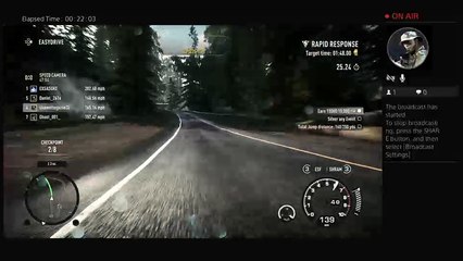 Playing need for speed rivals