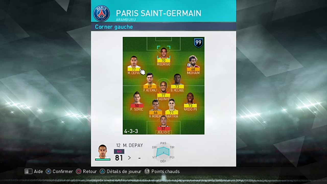 Diffusion PS4 en direct de PES 2018