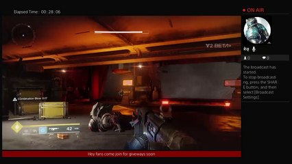 demonslayr666's destiny 2 beta Live PS4 Broadcast