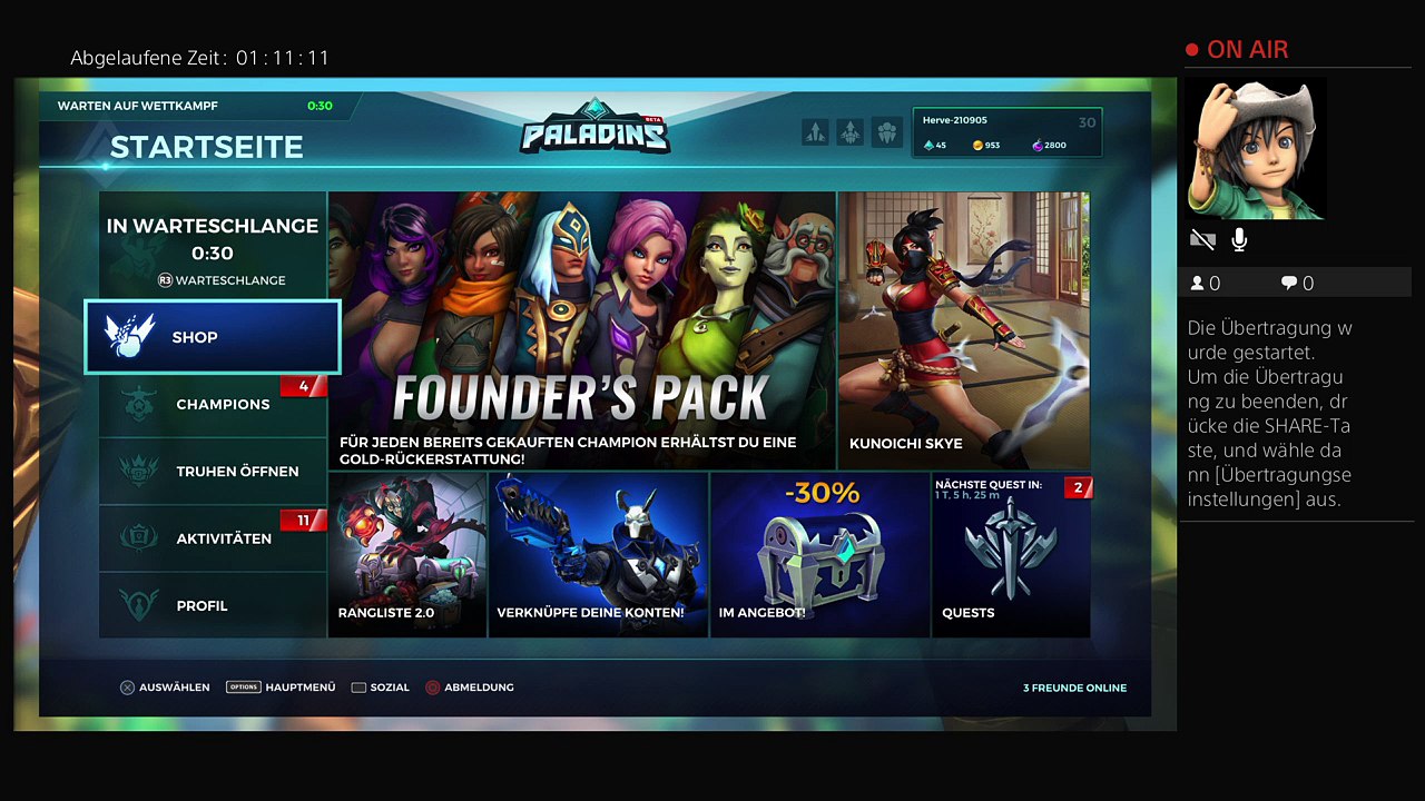 Ps4-live-Übertragung von herve-210905