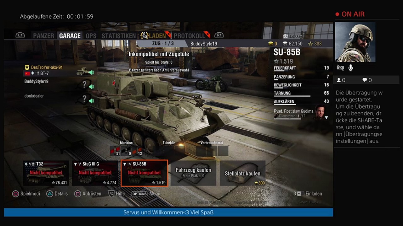 [PS4] [GER] [WoT] Panzer Schlacht #JaMoin