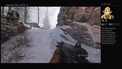 PS4-Live Call of Duty WWII Girl First Play