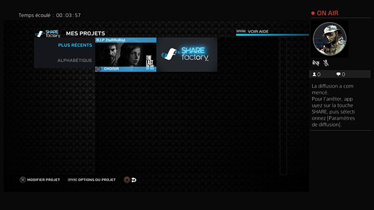 Diffusion PS4 en direct de Warrior973634