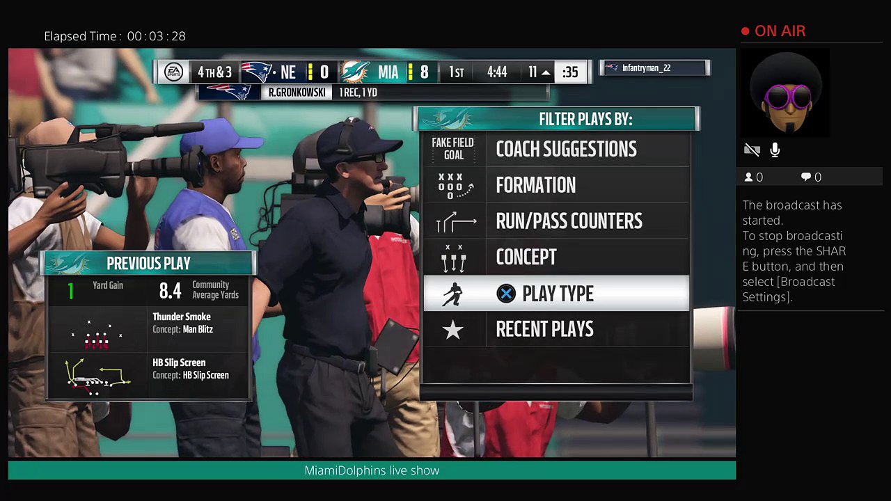 MiamiDolphins live show