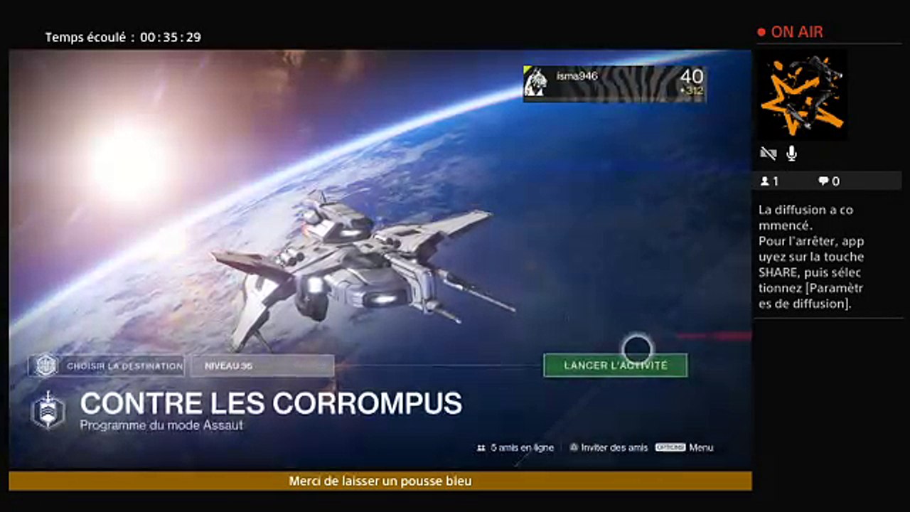 Diffusion PS4 en direct de isma946