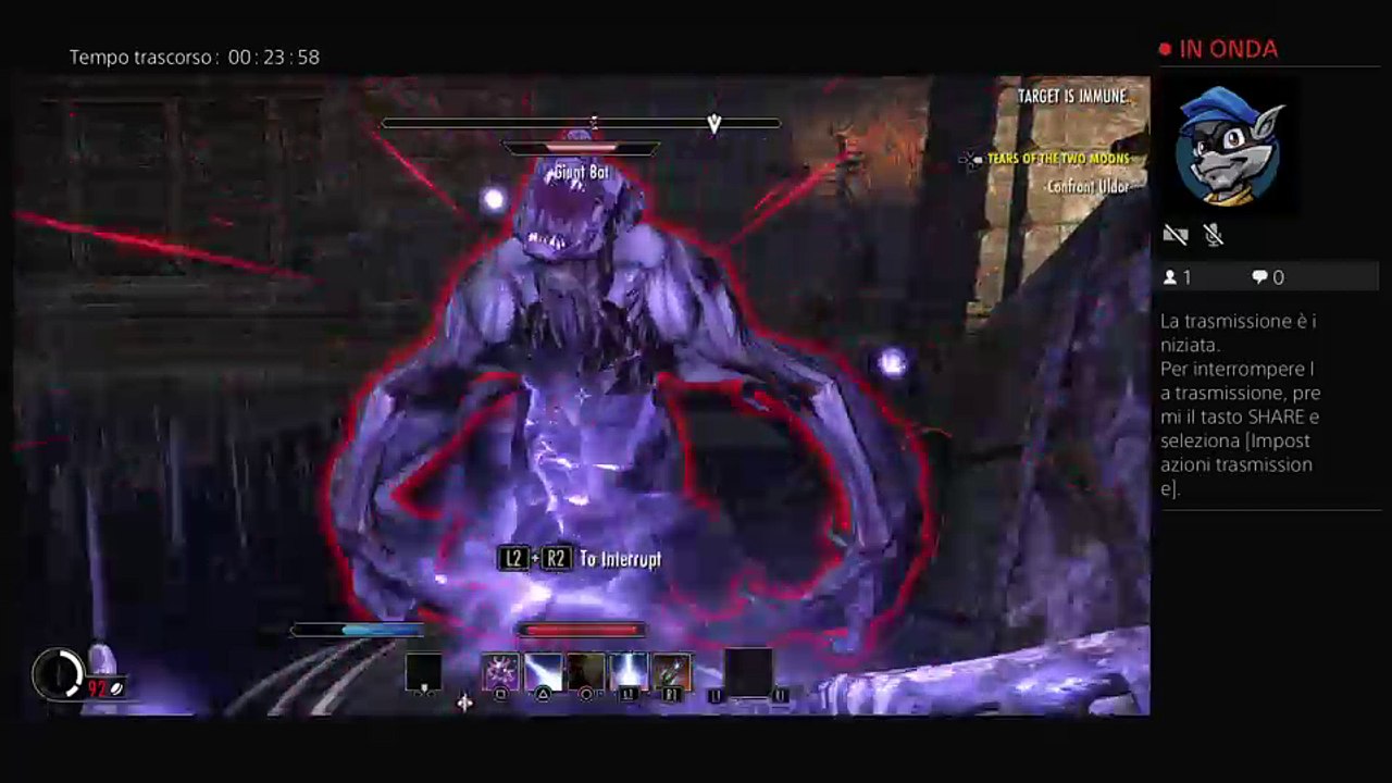 Trasmissione PS4 live di tirannoxx