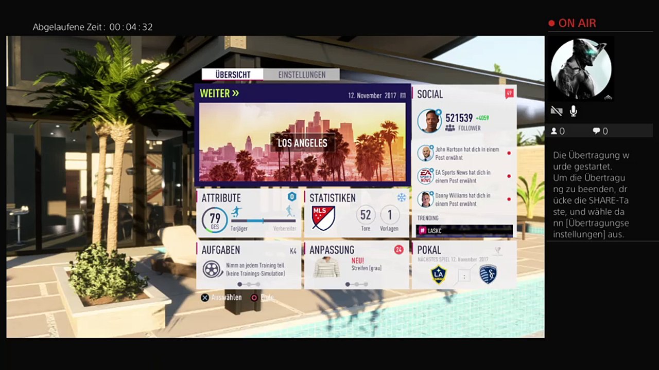 Ps4-live-Übertragung von justin_s_cr7_