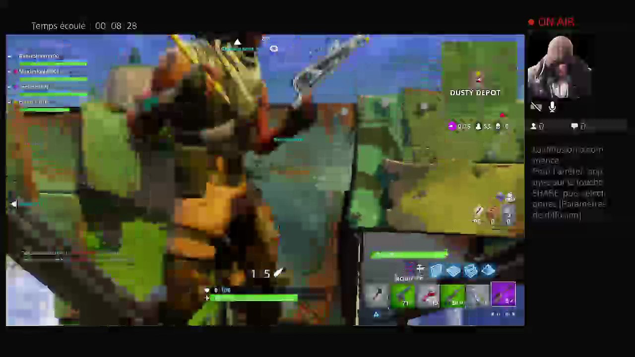 Diffusion PS4 en direct Fortnite sur Ps4 de Lorenzo 8 ans