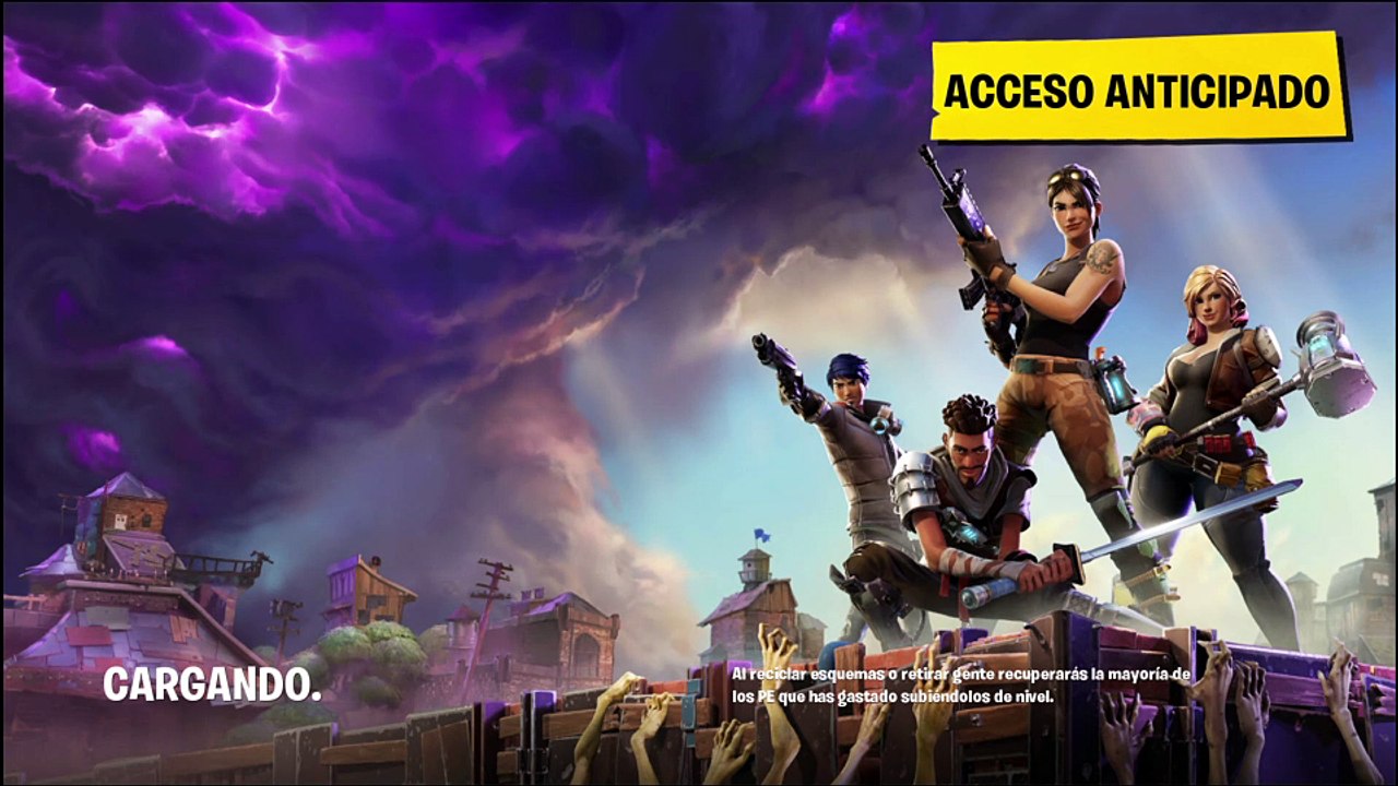 Jugando al fortnite