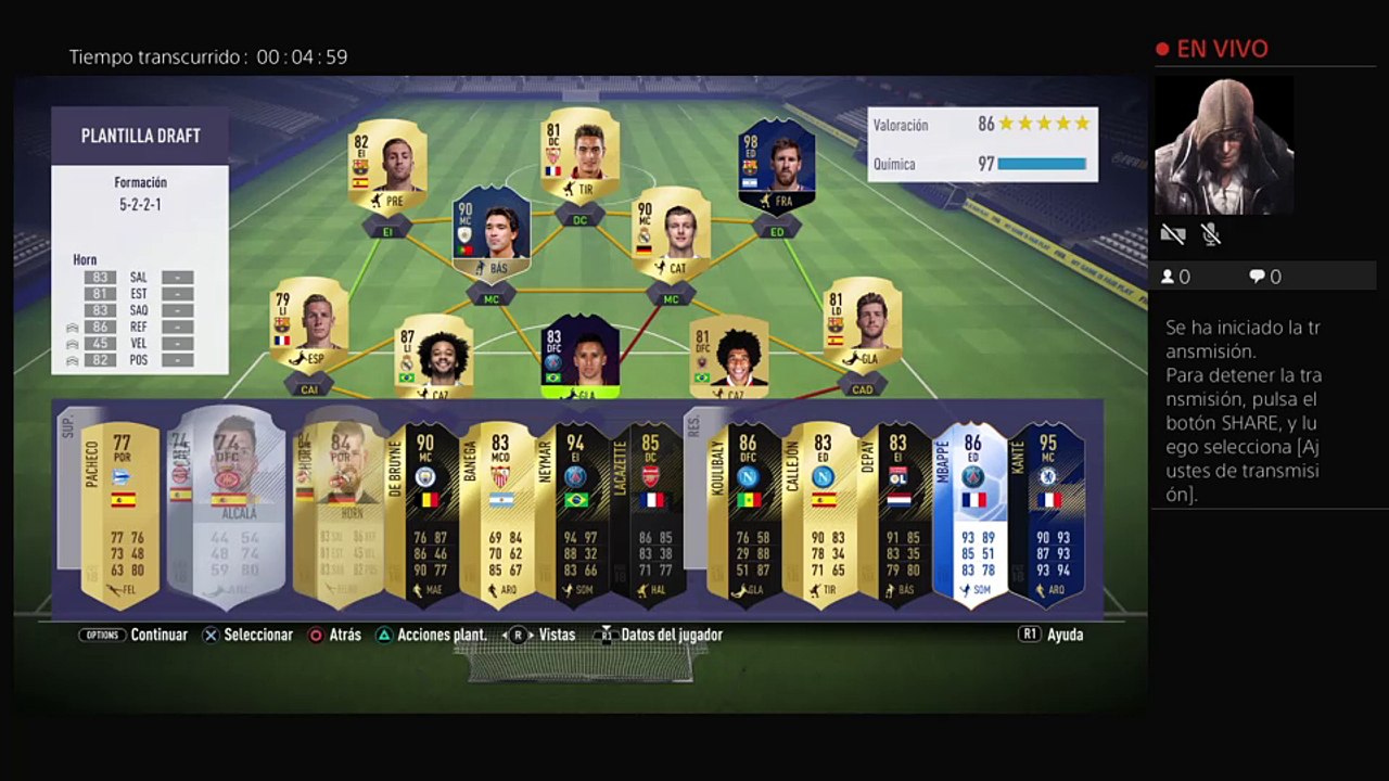 Fut draft en directo