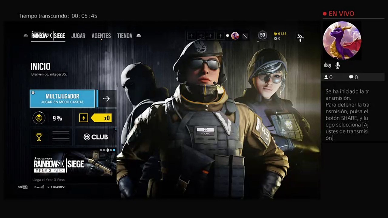 Transmisión en vivo