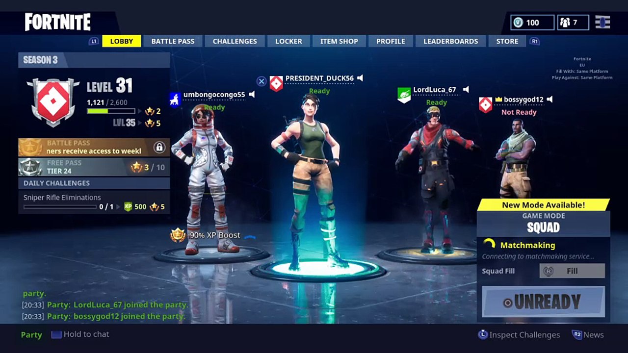 Fortnite squad wth friends #1