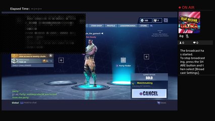 Fortnite battle royal {not going for wins as im bad}