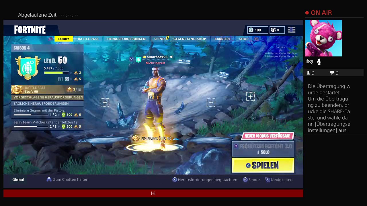 PS4-Fortnite  1. Livestream