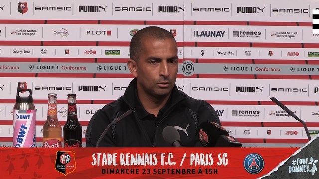 J6. Stade Rennais F.C. / PSG : Conférence de presse