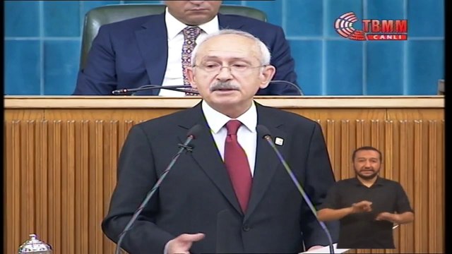 Kemal Kılıçdaroğlu CHP Meclis Grup toplantısında konuşuyor