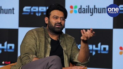 தலைவர் டயலாக்கை பேசி மாஸ் காட்டிய நடிகர் பிரபாஸ் | Prabhas Exclusive Interview | Saaho Special