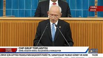 CHP Genel Başkanı Kemal Kılıçdaroğlu, CHP Meclis Grubunda konuşuyor