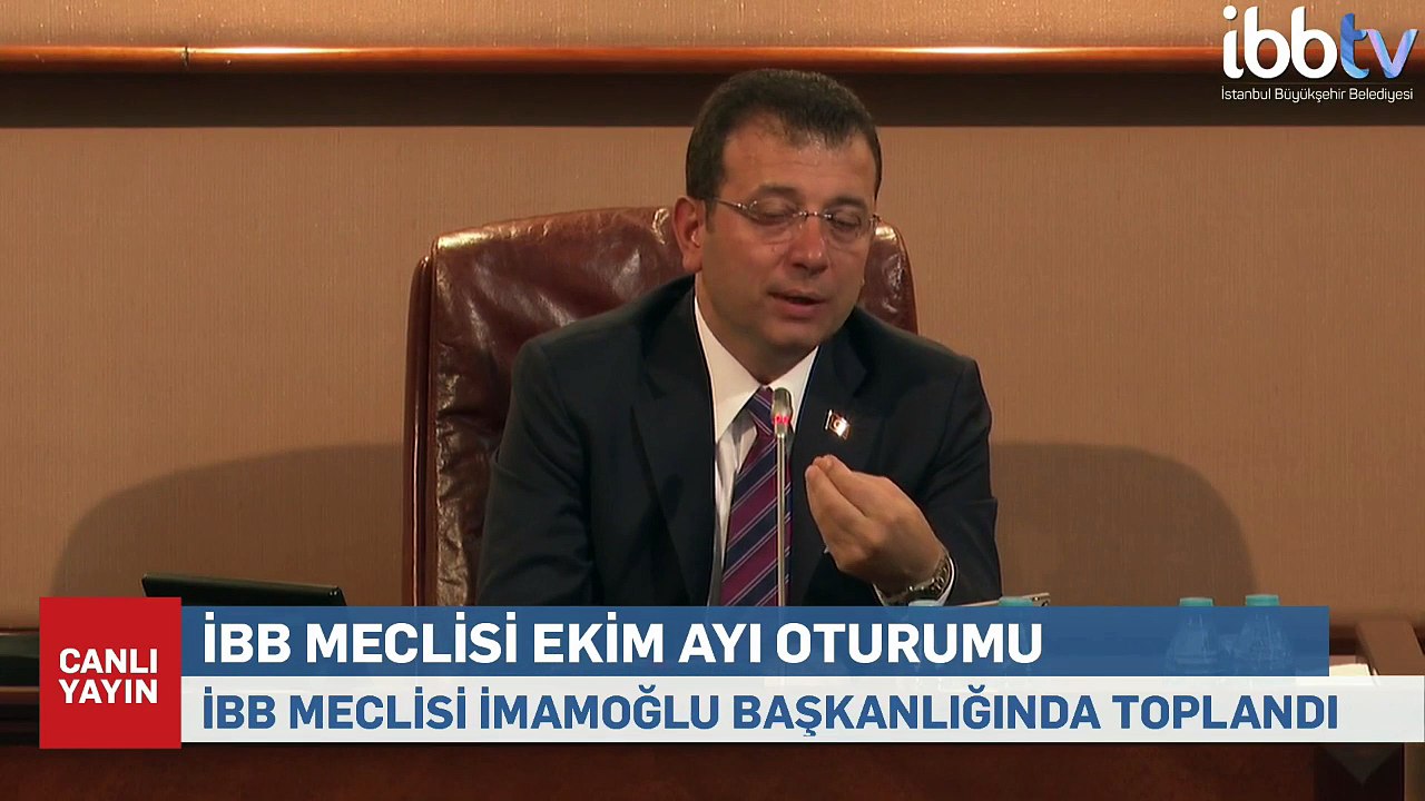 İmamoğlu İBB Meclis  toplantısında konuşuyor
