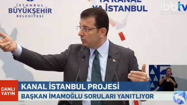 Ekrem İmamoğlu Kanal İstanbul ile ilgili basın açıklaması yapıyor