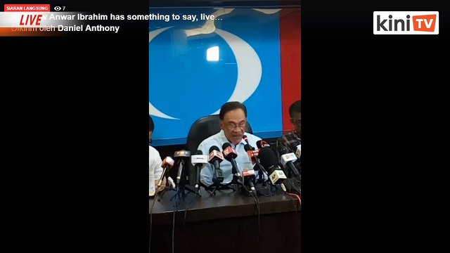 LIVE: Sidang Media oleh Presiden PKR Anwar Ibrahim
