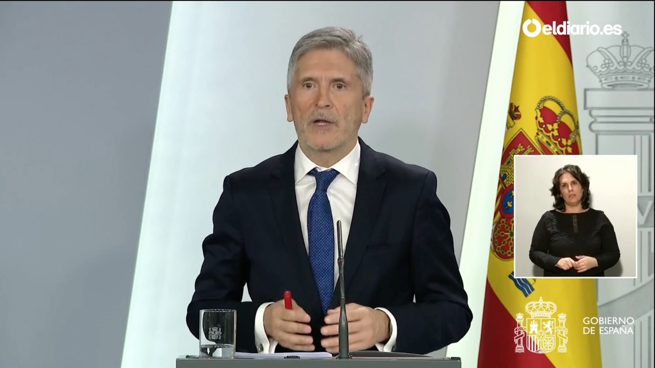 Rueda de prensa de los ministros del Interior y de Justicia