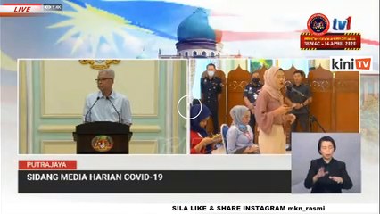 LIVE: Covid-19 situation update by Senior Minister Ismail Sabri