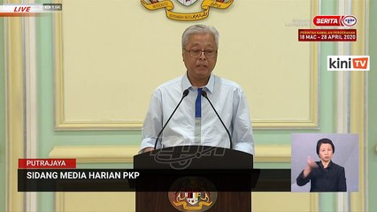 LIVE: Covid-19 situation update by Senior Minister Ismail Sabri Yaakob