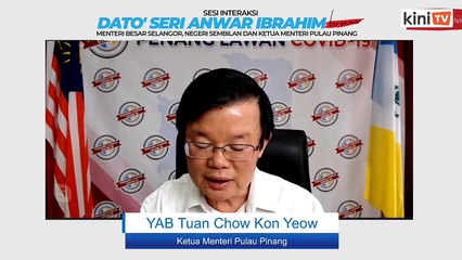 Video penuh: Sesi interaksi Anwar Ibrahim bersama MB Selangor, Negeri Sembilan dan KM Pulau Pinang