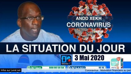 Direct :Ministère de la Santé point sur la situation du 3 mai 2020