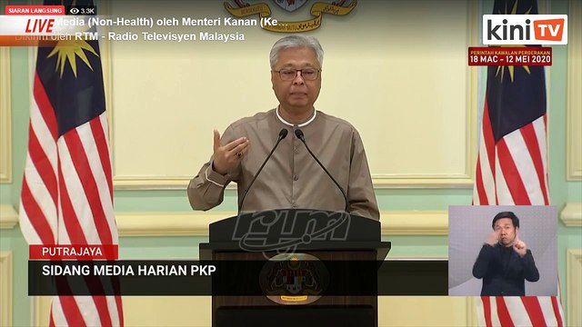 LIVE: sidang media oleh Menteri Kanan (Keselamatan) Ismail Sabri