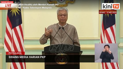 LIVE: sidang media oleh Menteri Kanan (Keselamatan) Ismail Sabri